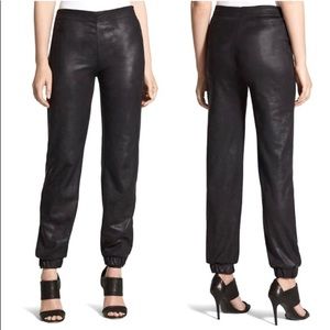 CHICO’S  BLACK LABEL siize 14 faux leather dressy joggers NWOT